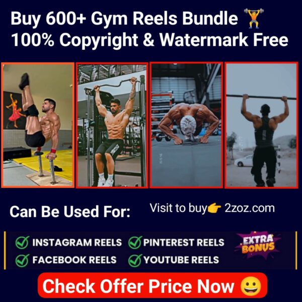 600+ Gym Reels Bundle